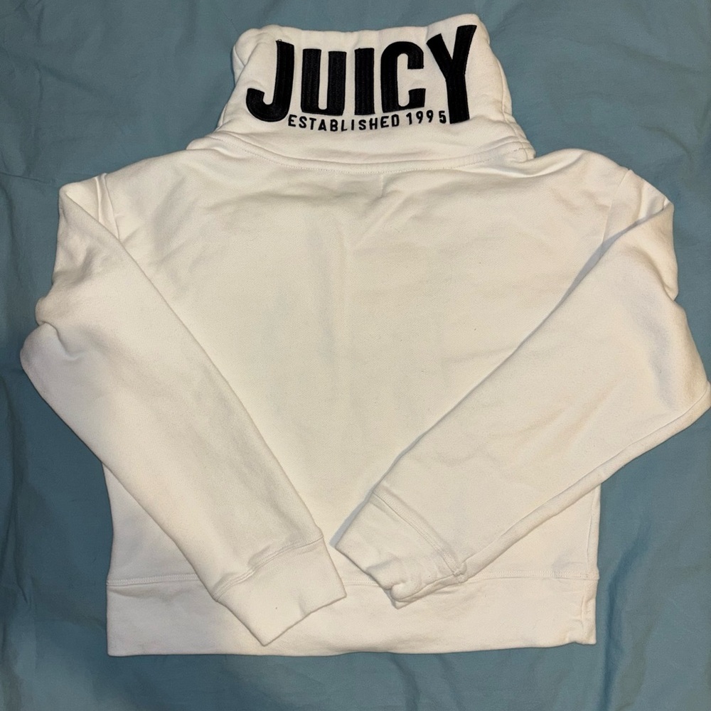 Juicy Couture Cream Quarter-zip Sweatshirt